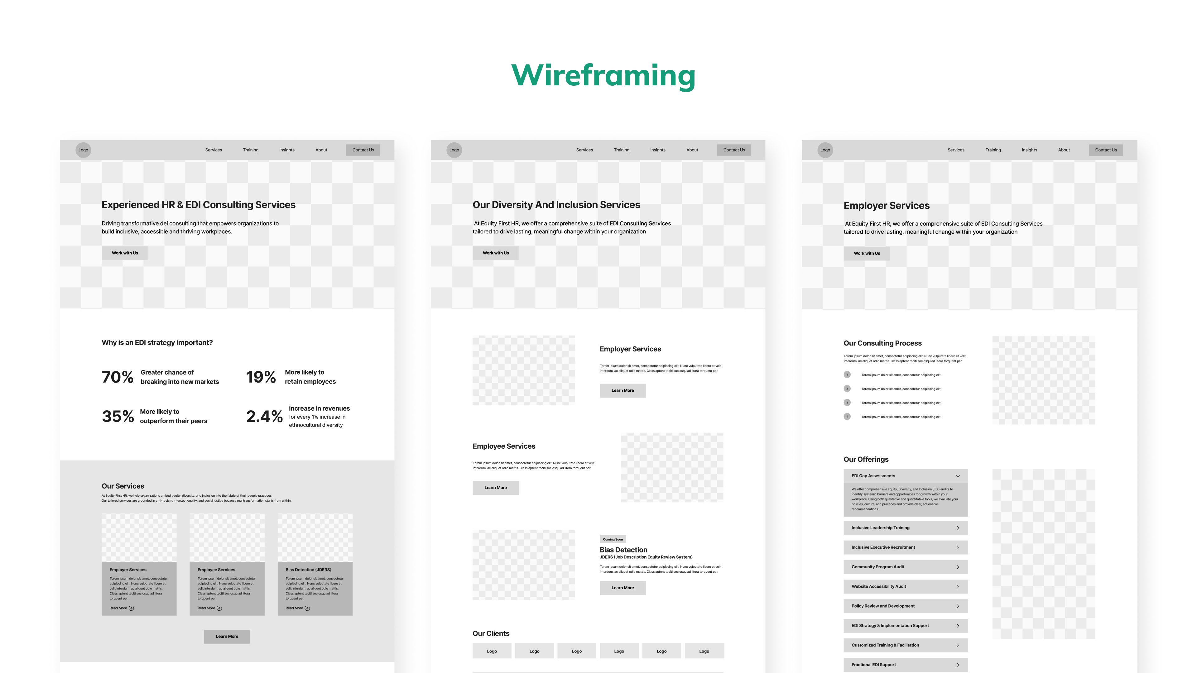 Equity First HR Wireframe