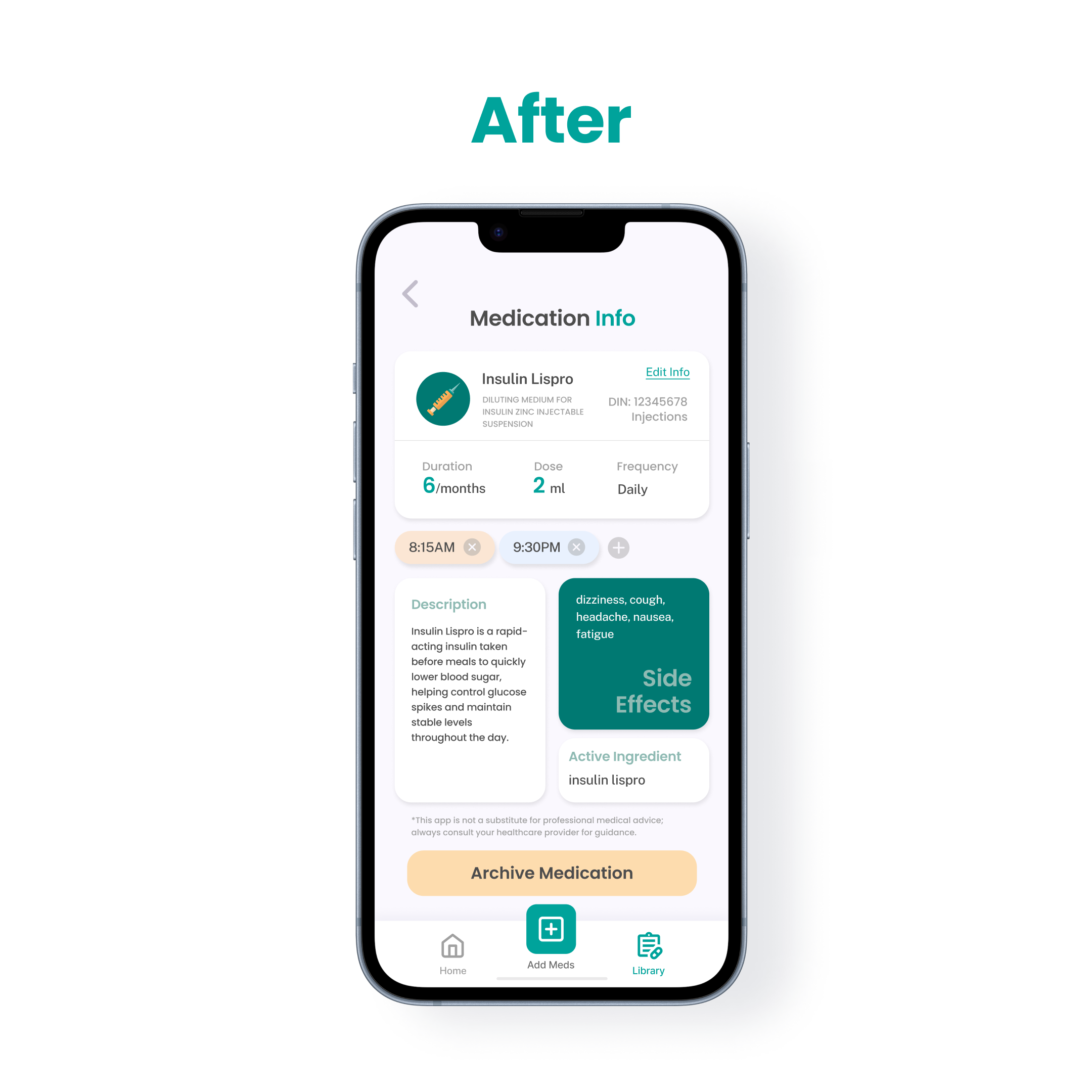 Medication Library logging After Usability Testing
