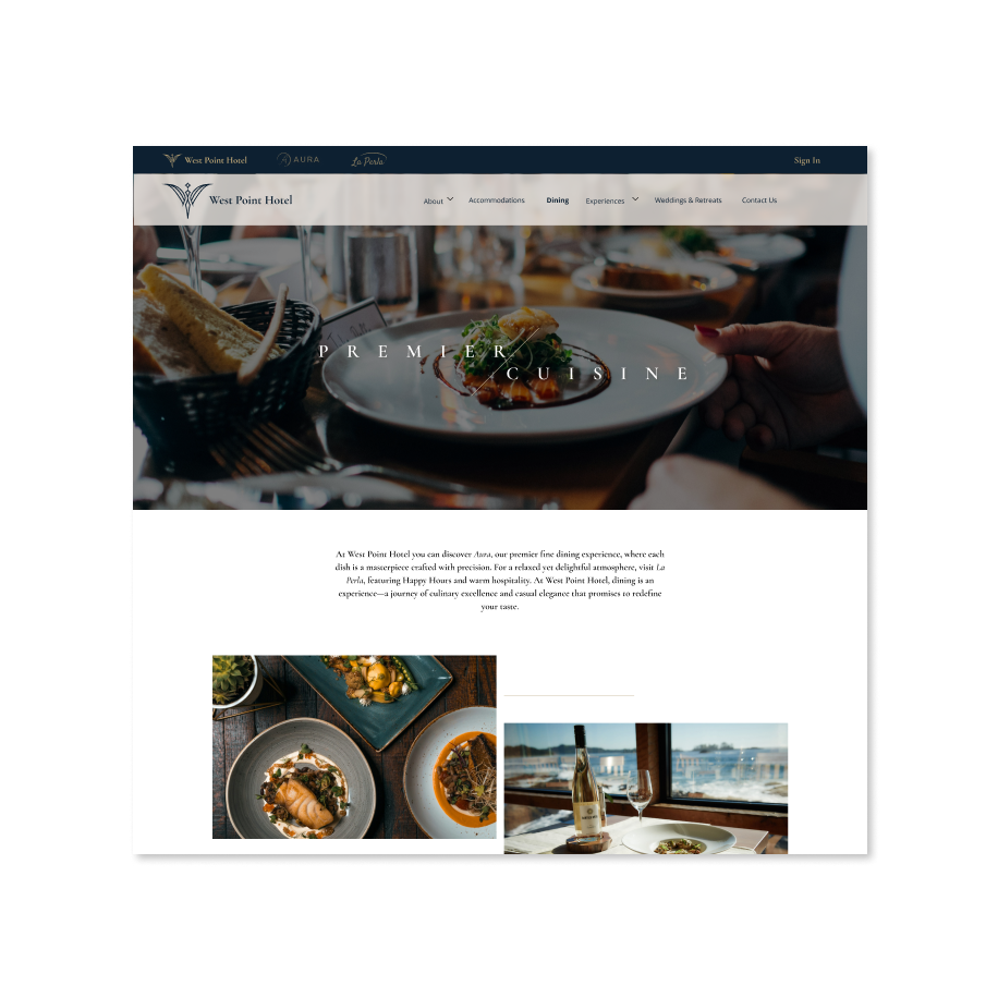 Easy Navigation to Dining Options